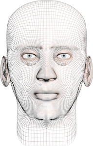 visage mod&eacute;lis&eacute; en 3D